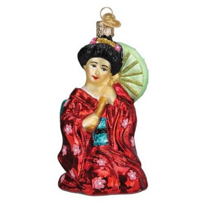 Old World Christmas 5.0 Inch Geisha Traditional Japanese Culture Tree Ornaments