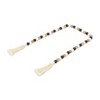 HomeRoots 36" Blue Natural And White Wood Hand Painted Decorative Tassel - 4 of 4