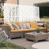 CAVINAS Matrix Metal Decorative Patio Screens, Outdoor & Indoor, Freestanding Decorative Privacy Screen for Deck Balcony Patio - 3 of 4