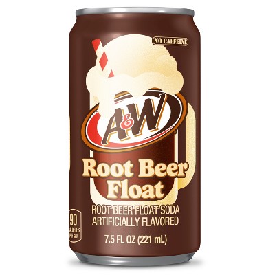 A&W Root Beer Soda - 10pk/7.5 fl oz Mini Cans