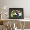 Americanflat 9x12 Rustic Picture Frame in Charcoal Black with Textured Wood and Polished Glass - Horizontal and Vertical Formats - 4 of 4