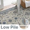 Abynow Vintage Floral Farmhouse Indoor Washable Area Rug - 2 of 4