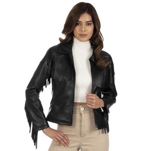 Wrangler Women's Western Fringed Jacket WRDO2139 - 1 of 4
