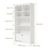 5-Tier Bookcase, Large 63 Inch Tall Floor Standing Book Shelf for Home Office, Toy Display Storage Shelves for Bedroom Living Room Office - 3 of 4