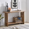 Alaterre Furniture 52" Bethel Acacia Wood Console Natural: Rectangular Entryway Table with Storage, Spot Clean - 2 of 4