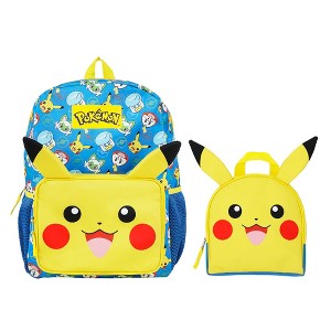 Pokemon Pikachu 2-Piece 16” Kids Backpack & Lunch Box Set For School And Travel - 1 of 4