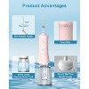 Operan Cordless Water Flosser, 300ML Portable Rechargeable Oral Irrigator with 4 Modes 4 Jet Tips, IPX7 Waterproof Water Floss for Home Travel - 3 of 4