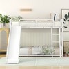 NicBex Twin Size Bunk Bed Metal Rack Bed Frame with Slides, Guardrail and Ladder, Easy to Climb, No Spring Box Required - 2 of 4