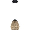 Romain 1-Light Earth Black Mini Pendant Light - 2 of 4