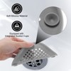 Unique Bargains Shower Drain Hair Catcher Square Drain Cover with Suction Cup Silicone Strainer Hair Stopper - 3 of 4