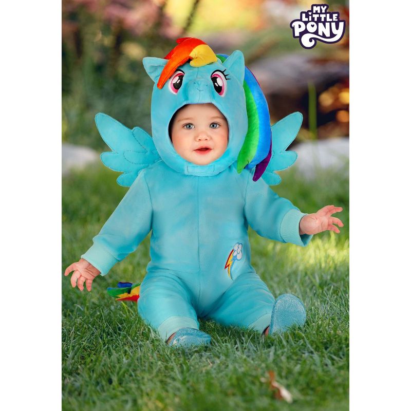 HalloweenCostumes.com Rainbow Infant Dash My Little Pony Costume, 3 of 5