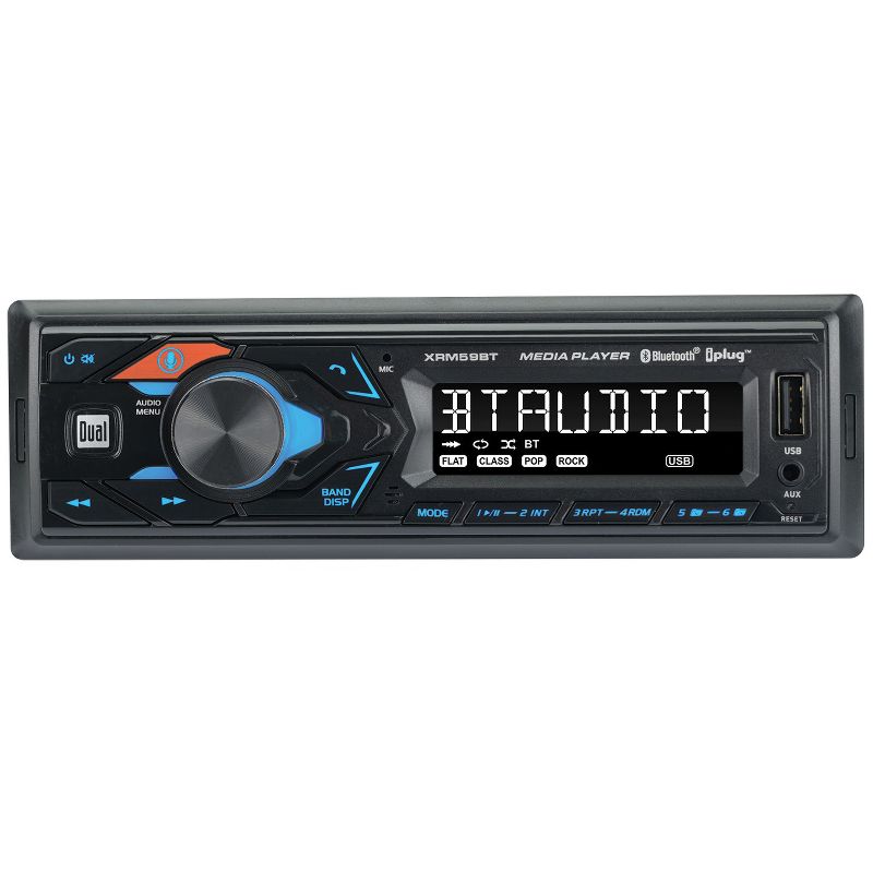 Dual® Single-DIN In-Dash All-Digital Media Receiver with Bluetooth®, 1 of 8
