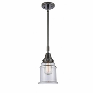 Canton - 1 Light Stem Hung Mini Pendant In Industrial Style-11.13 Inches Tall and 6.5 Inches Wide - 1 of 1
