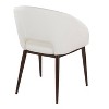 LumiSource Renee Chair Copper Metal/White PU - 3 of 4