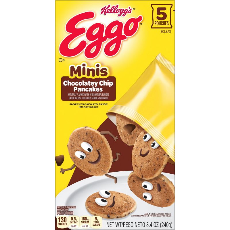 Eggo Bites Pouches Chocolatey Chip Frozen Pancakes - 8.4oz/5ct, 5 of 10