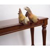 Hen and Rooster Shelf Sitter with Metal Accents (Set of 2) - 3 of 4
