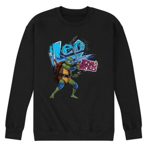 Men's - Teenage Mutant Ninja Turtles - Leonardo AKA Leo Graphic Fleece Sweatshirt - 1 of 4