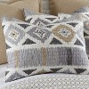 Santa Fe Standard Sham - Greys, Tan, and White - Levtex Home - 2 of 3