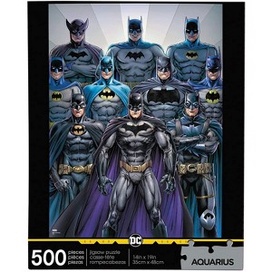 Aquarius Puzzles DC Comics Batman Batsuits 500 Piece Jigsaw Puzzle - 1 of 3