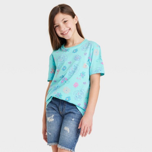 Girls' Disney Encanto Short Sleeve Graphic T-shirt - Turquoise Blue S ...