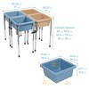 ECR4Kids 4-Station Sand and Water Adjustable Play Table - 2 of 4