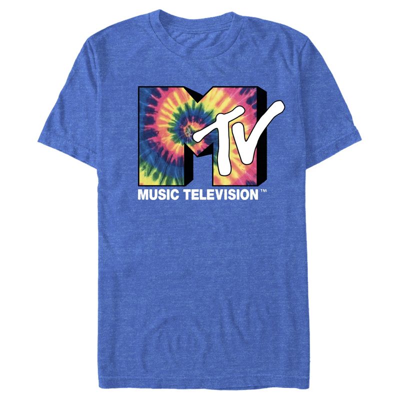 Men's MTV 60s Tie Dye Logo T-Shirt, 1 of 5