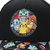 Pokémon Starters Youth Black 5 Panel Curved Brim Hat - 3 of 4