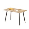 CENGHU Modern Minimalist Rectangular Dining Table for 6, 47" MDF Wood Color Dining Table with Metal Legs, Office Desk, Kitchen Table for Home - 2 of 4