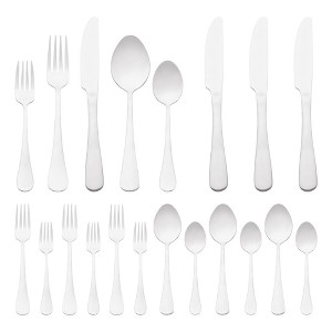 REGALWOVEN 20 Piece Stainless Steel Mirror Polished Flatware Cutlery Set - 1 of 4