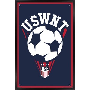Trends International US Soccer - USWNT Logo 25 Framed Wall Poster Prints - 1 of 4
