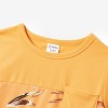 PATPAT Family Matching Mommy and Me Floral  Strap Midi Dresses and Splicing Short-sleeve T-shirts Sets - 3 of 4