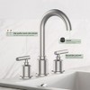 Whizmax Bathroom Faucet, Bathroom Sink Faucet, 8 Inch Bathroom Faucet for Sink 3 Hole with Stainless Steel Pop-up Drain for Your Bathroom - 2 of 4