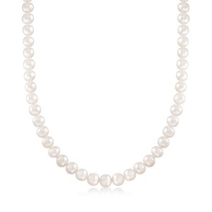 Ross-Simons 8-9mm Cultured Pearl Necklace With 14kt Yellow Gold - 1 of 4