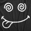 Womens Crazy Smile T Shirt Funny Silly Insane Whacky Smiling Face Tee For Ladies - Crazy Dog Women's T Shirt - 2 of 4