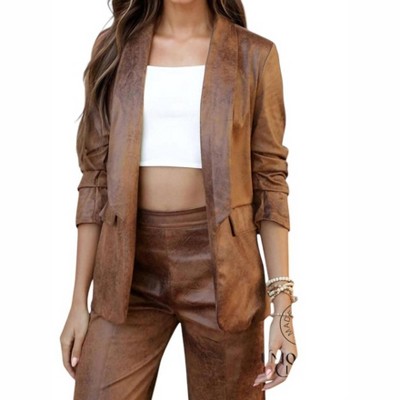 Women's Rossana Stonewash Suede Blazer - Venti6