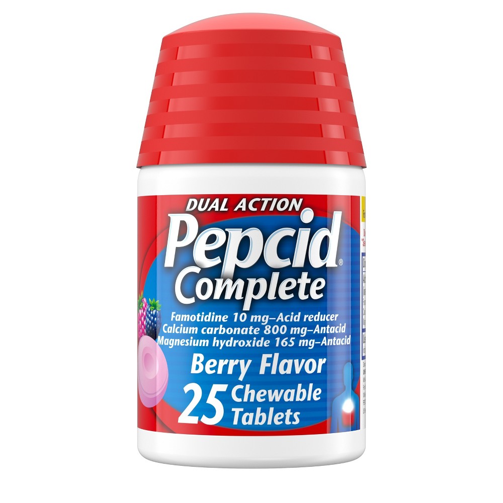 UPC 716837291251 product image for Pepcid AC Complete Dual Action Chewable Tablets - Berry Flavor - 25ct | upcitemdb.com
