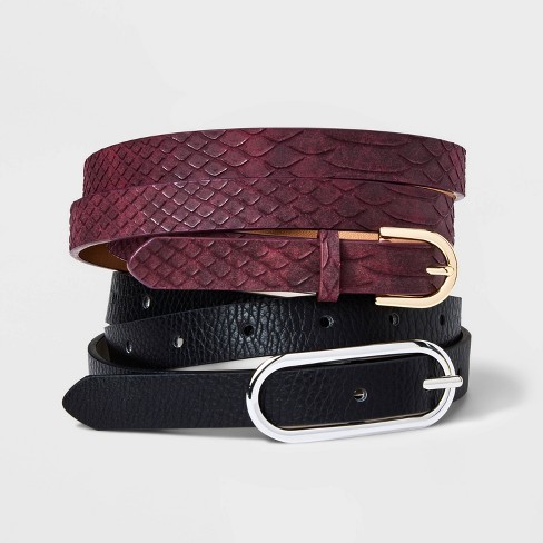 Women reversible outlet belt