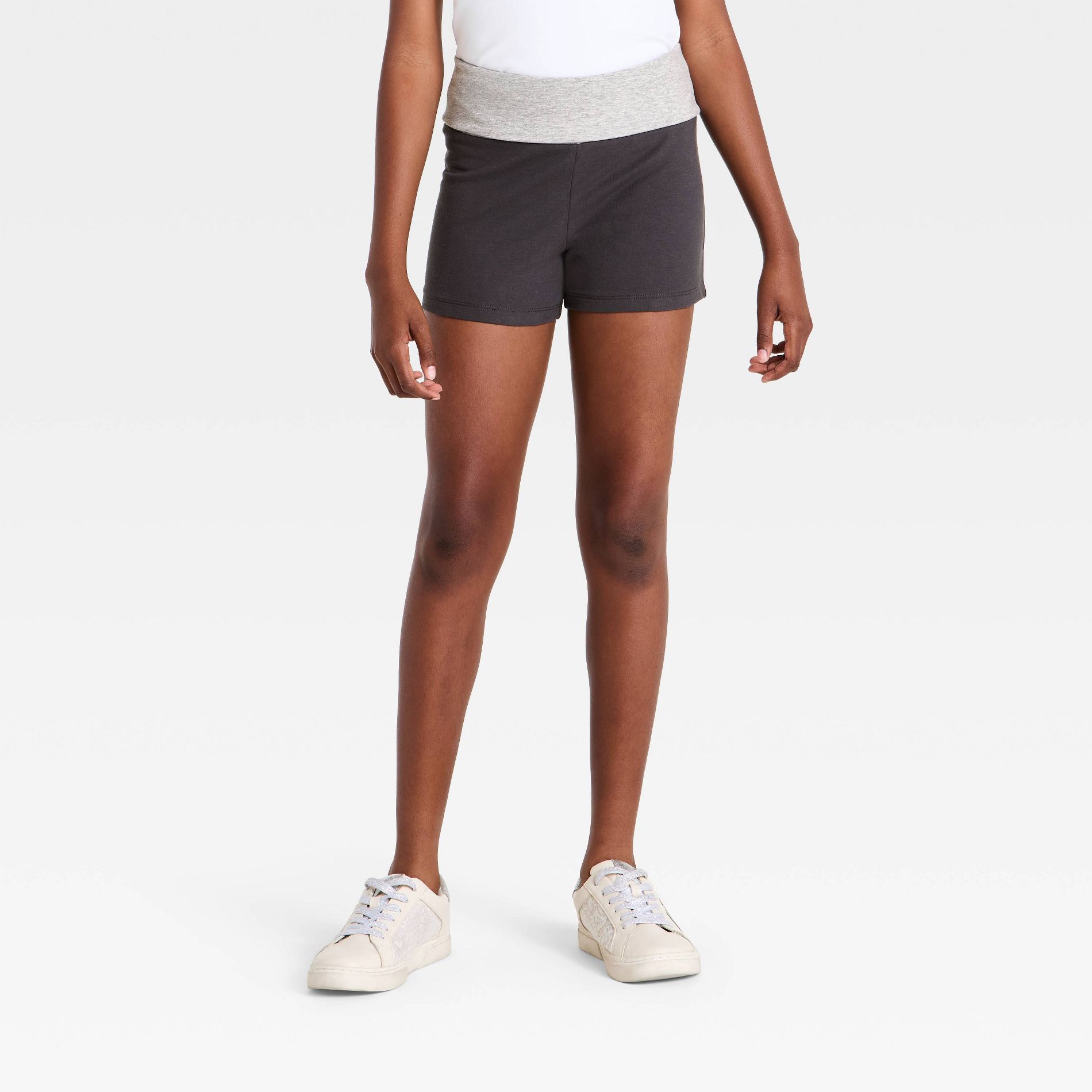 Girls' Foldover Knit Shorts - art class™