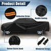 Unique Bargains Pickup Truck Cover for Toyota Tacoma Double Cab 5.0 Feet Bed 05-21 Black 215"x74.8"x65" 1 Pc - 2 of 4