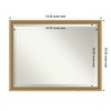 Amanti Art Carter Dark Gold Beveled Wood Framed Bathroom Vanity Wall Mirror - 3 of 4