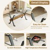 CAVINAS 71" Tempered Glass Dining Table,Kitchen Table with Metal Legs,MDF Crossbar,Rectangular Office Desk for Home,Kitchen,Dining Room - 4 of 4