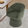 Spruce&Spring Modern Upholstered Swivel Dining Chair with Arm - 2 of 4