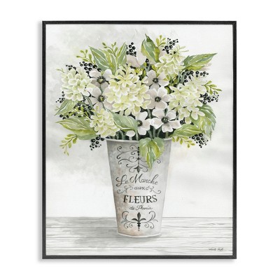 Stupell Industries French Floral Greenery Bouquet Framed Giclee Art