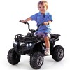 Costway Kids Ride On Electric ATV 6V 4-Wheeler Quad Car with One-Button Start Tread Tires Black/Navy/Red/Pink - image 2 of 4