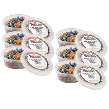 Bright Pearl Mix 25mm Charm Plastic Pop Beads (56g)