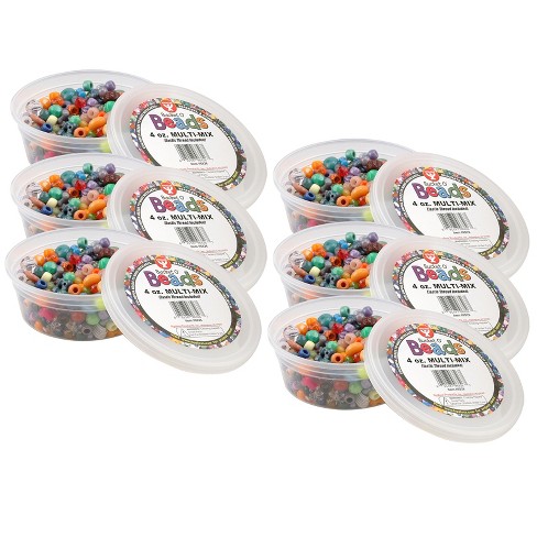 Hygloss ABC Beads, Colored, 300 Per Pack, 3 Packs