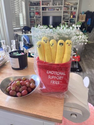 1pc Emotional Support Fries The Cuddly Plush Comfort Food - Temu