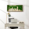 DSVIMOY City Silhouette Metal Wall Art for Hallway Office Wall Decor, Green, 30"*12.6"*1.58" - 4 of 4