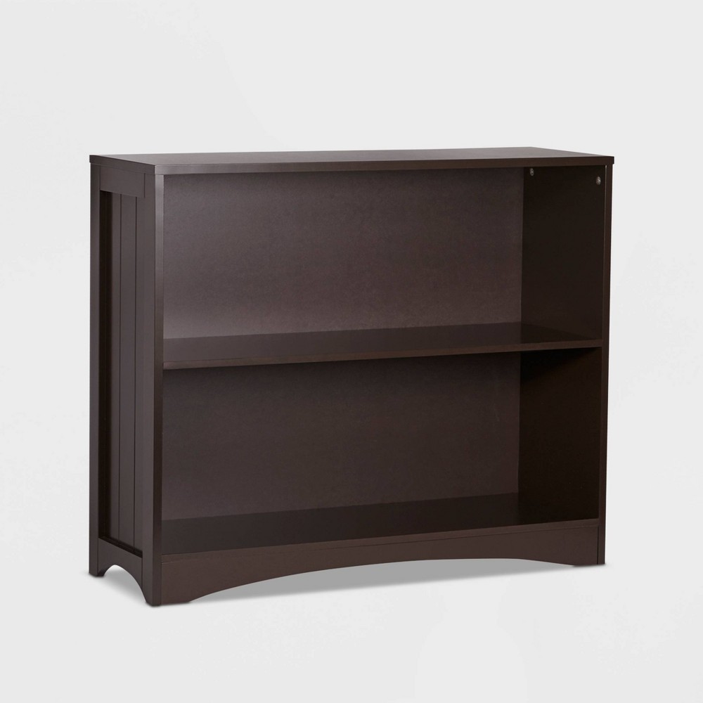 RiverRidge Kids' Playroom Horizontal Toy Organizer Bookshelf with Open Storage Shelves Espresso: Small MDF Bookcase