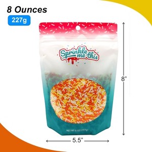 Sprinkle Me This – Harvest Candy Corn Blend – Orange, White & Yellow Edible Sprinkle Mix for Cookies, Cupcakes & Cake Pops - 1 of 4